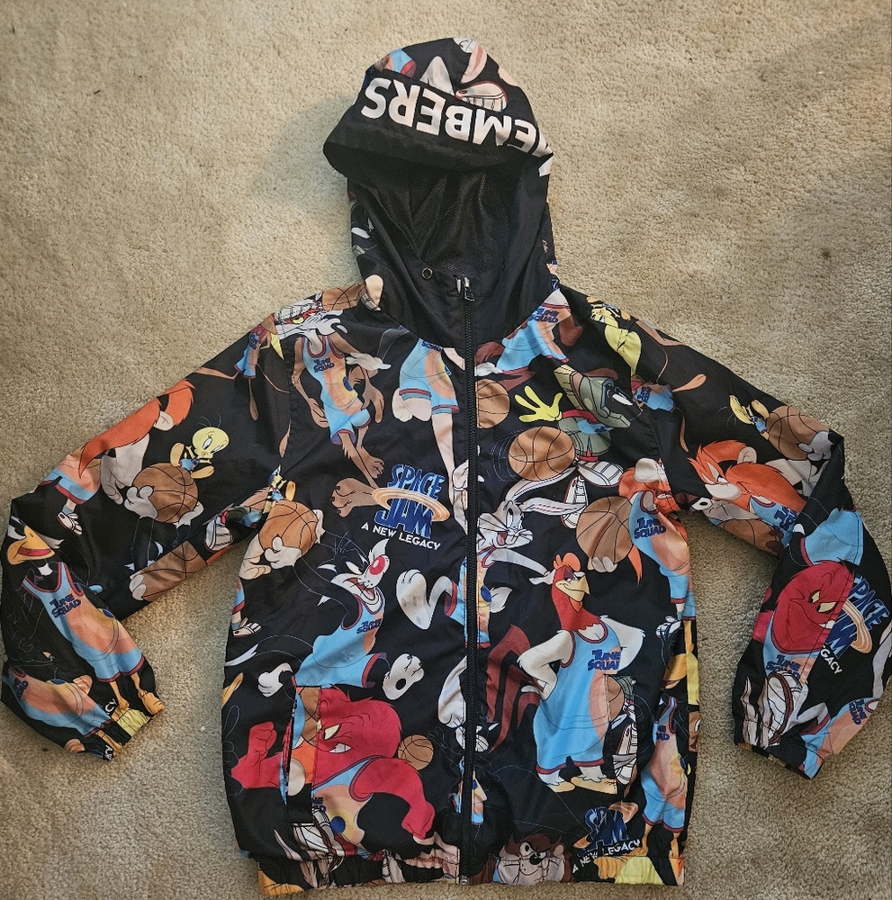 Kids Cartoon Print One Piece - Black